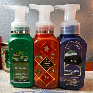 Bath & Body Works Set of 3 Foaming Soaps